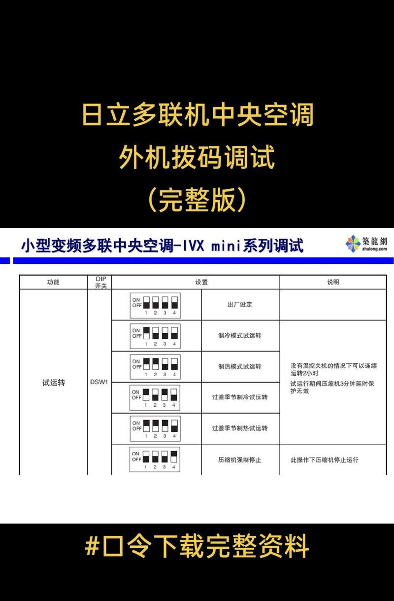 日立中央空调系统故障代码解析（故障代码对照表及解决方案）  第1张