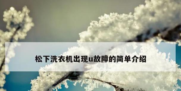 解析松下洗衣机报警代码（了解松下洗衣机报警代码的含义）  第3张